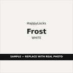 Shield Series — Deadbolt + Entry Lever in Frost (White), high-gloss finish